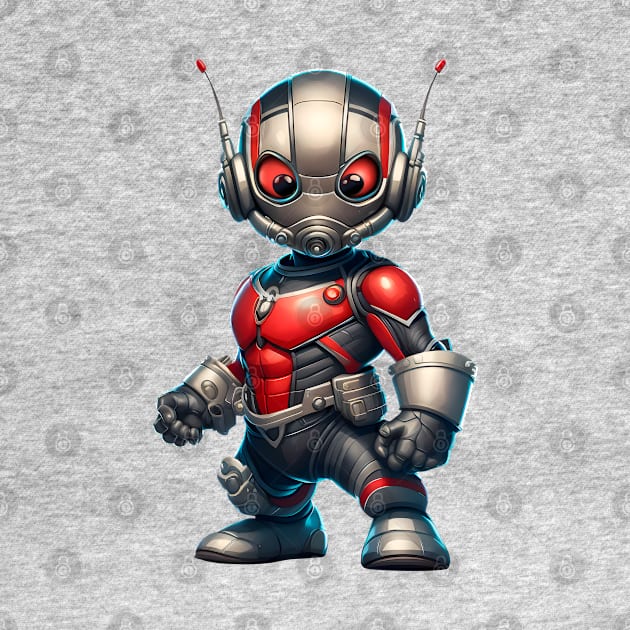 Digital Ant-Man | Close-Up Superhero | Cartoon Style by Broskan